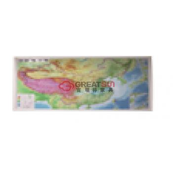 中国立体地形模型