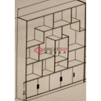 读书区隔断柜